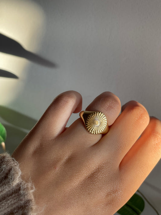 Gold plated ring