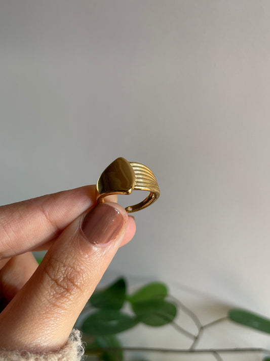 Gold plated ring