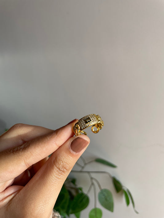 Gold plated ring