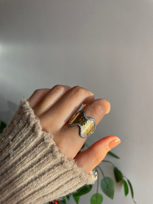 Gold plated ring