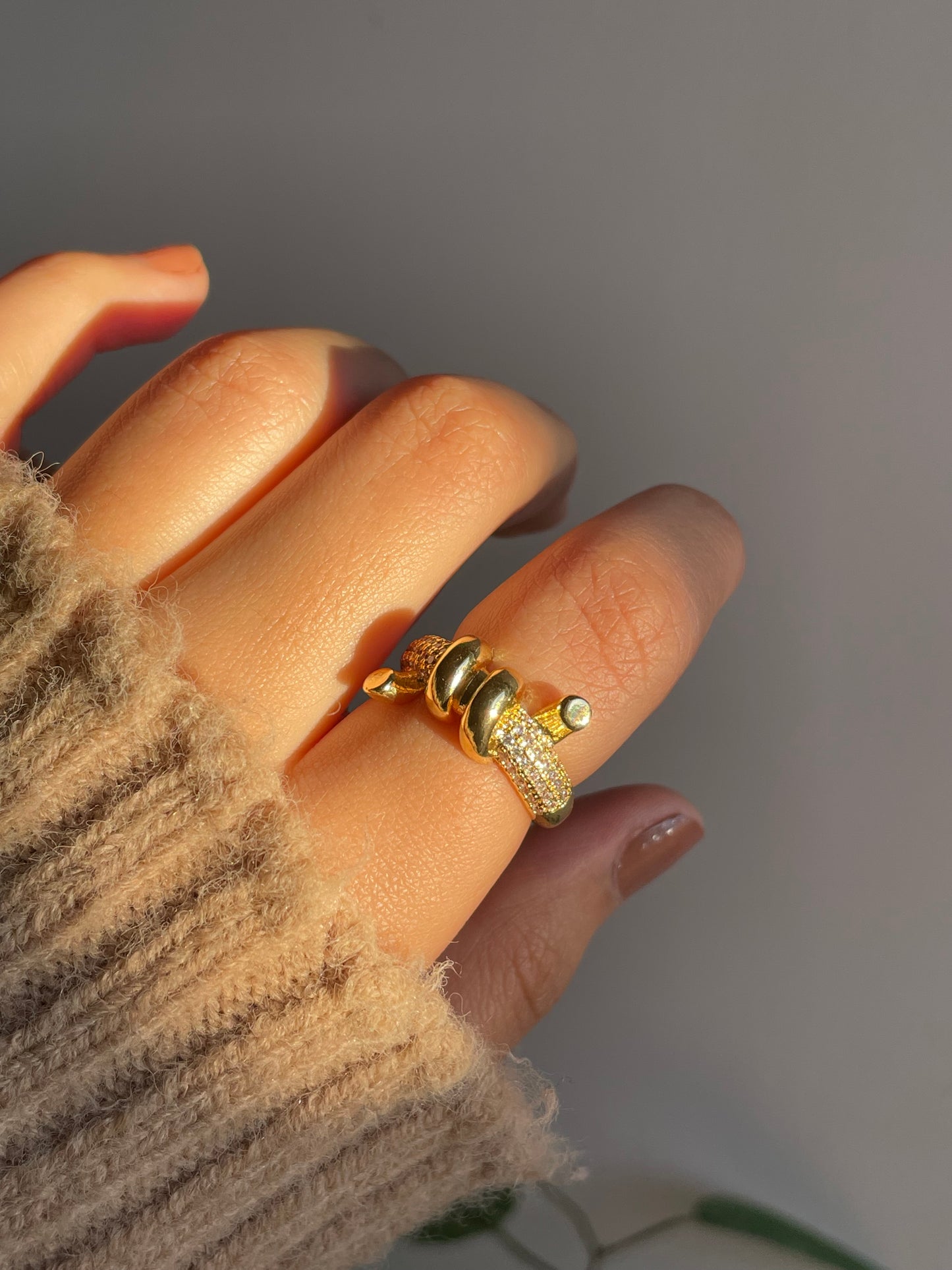 Gold plated ring