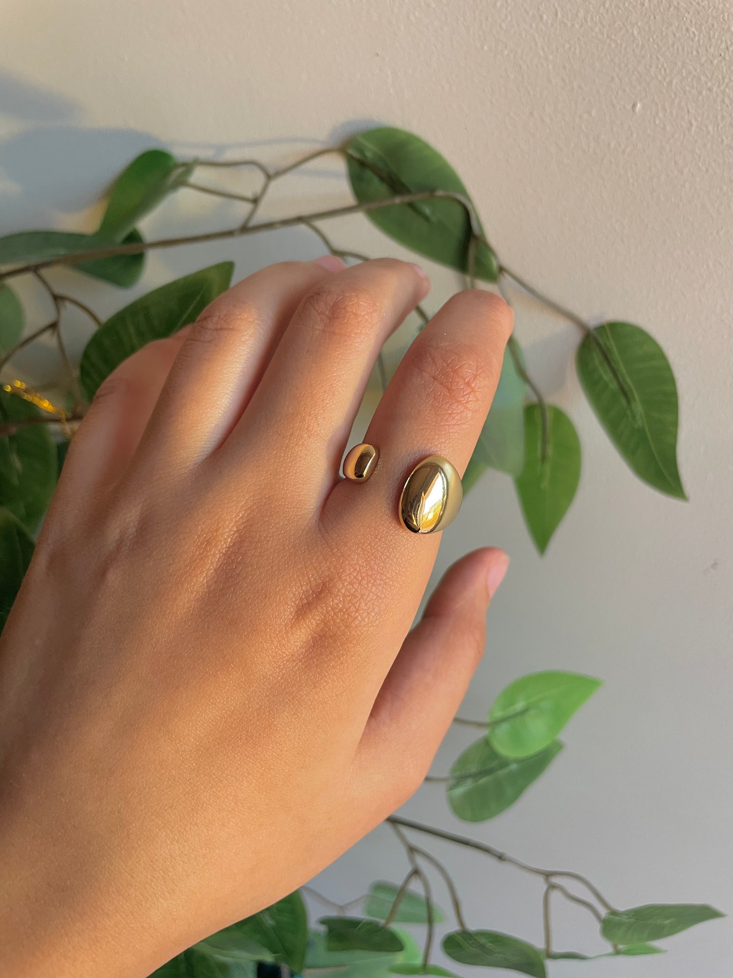 Gold plated ring