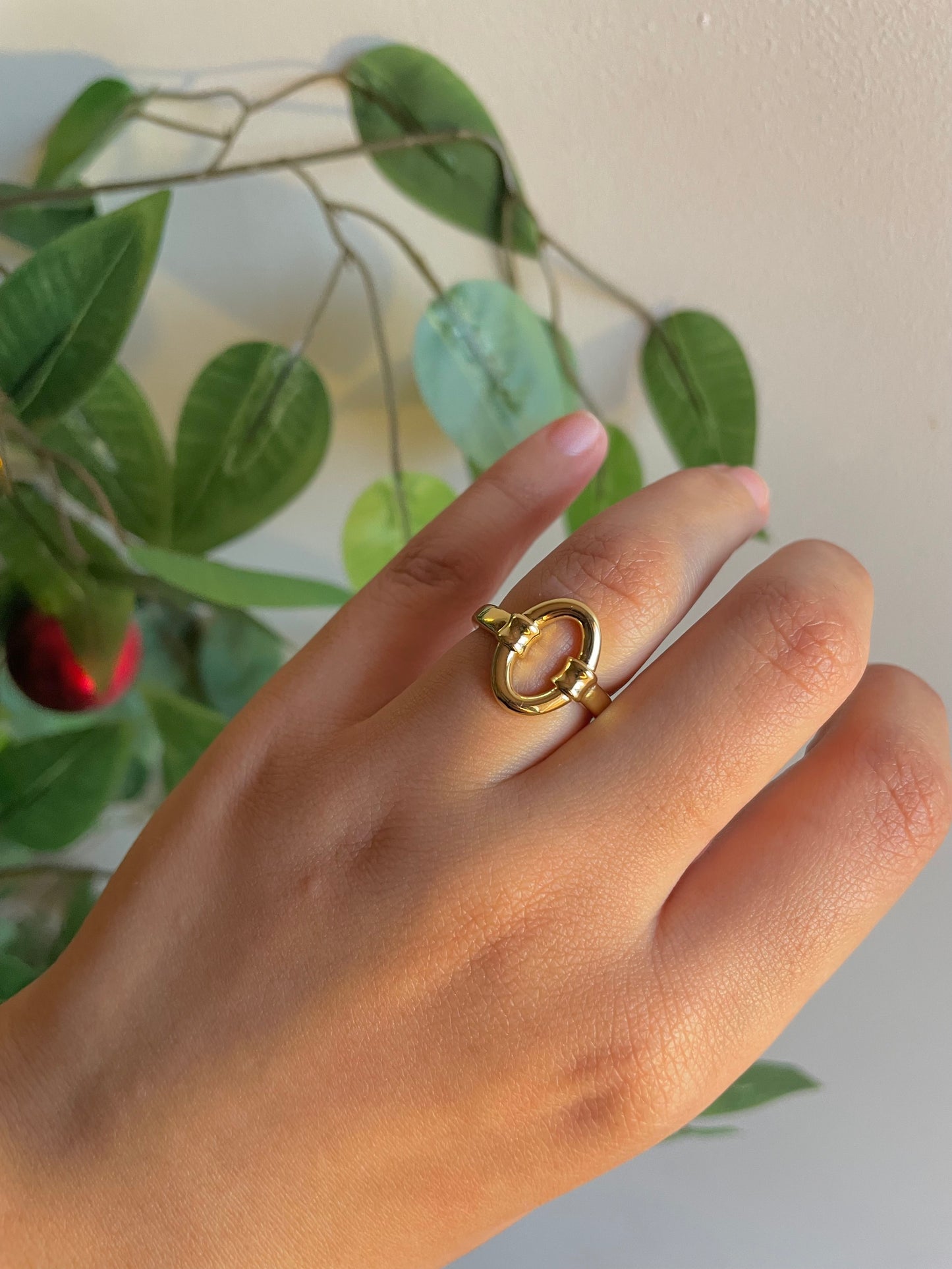 Gold plated ring