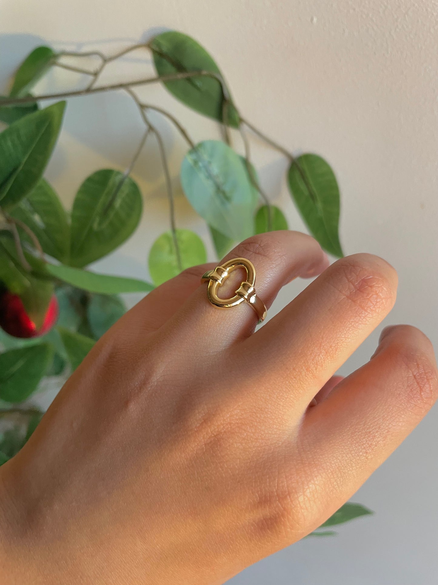 Gold plated ring