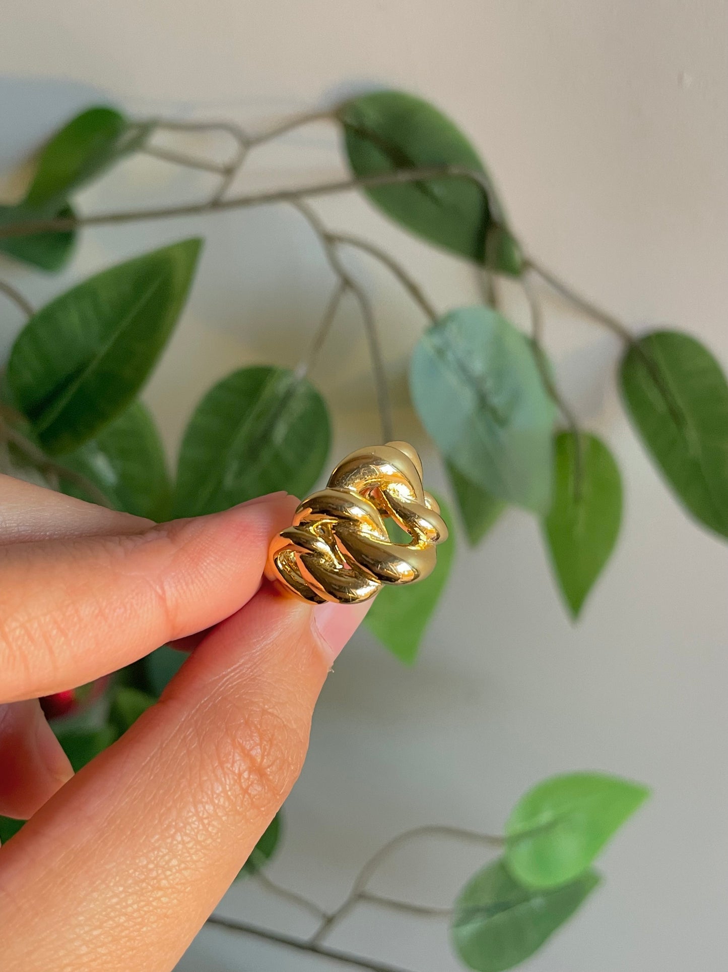 Gold plated ring