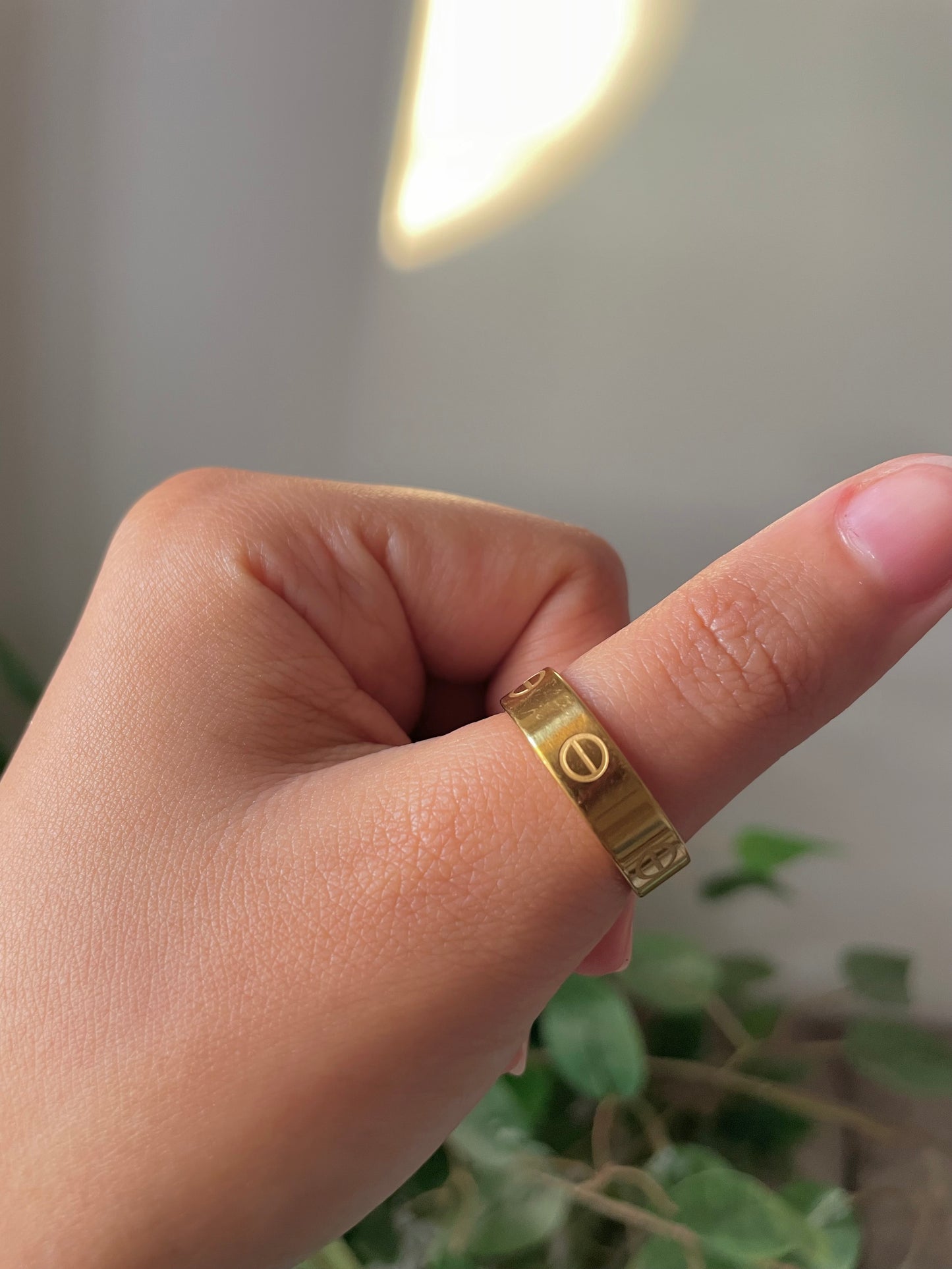 A1 Gold plated ring